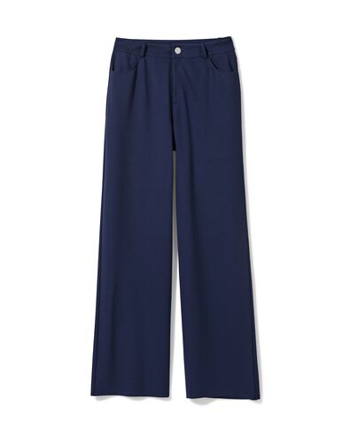 damesbroek Ember wijd donkerblauw - 36207690DARKBLUE - HEMA