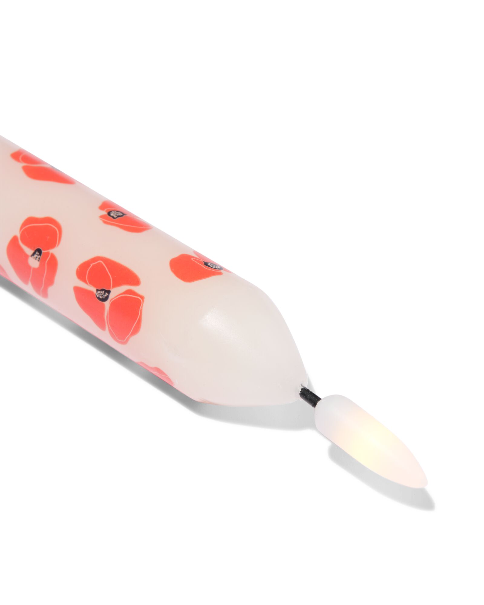 led-dinerkaars ⌀2.3x29cm was glad bloem - 13550158 - HEMA