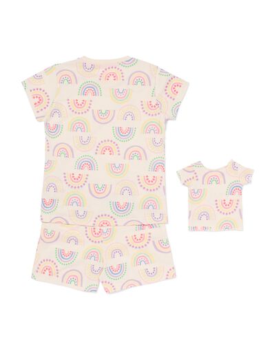 pyjacourt enfant arc-en-ciel avec pyjama poup&eacute;e multi multi - 23003160MULTI - HEMA