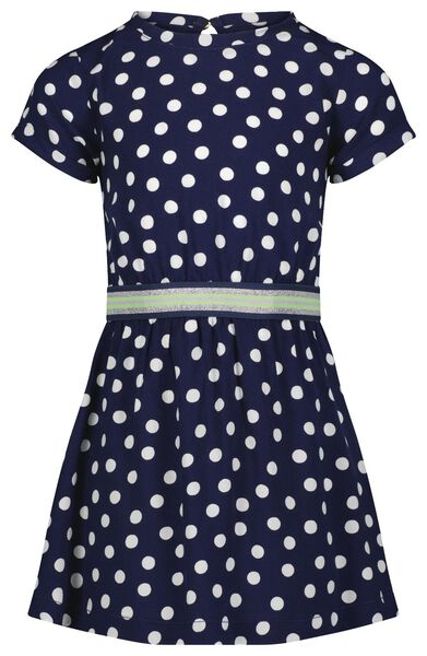 Kinder-Kleid, Punkte dunkelblau dunkelblau - 1000023306 - HEMA