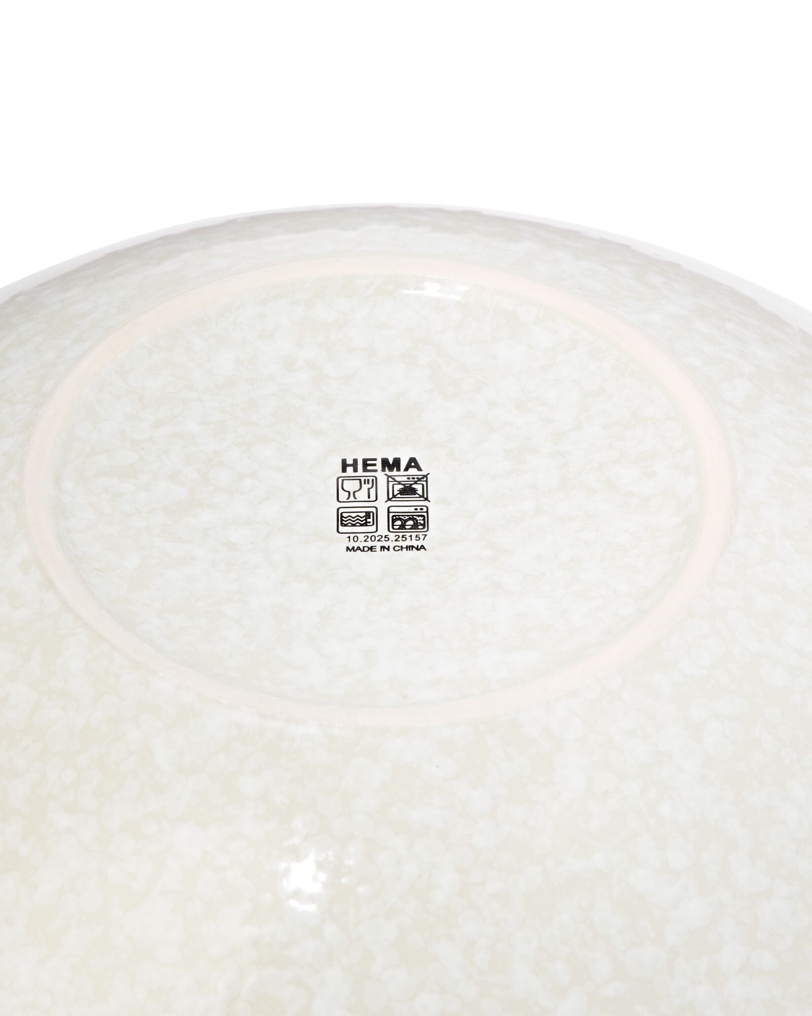 saladier ⌀21cm fa&iuml;ence mouchet&eacute;e verte - 9650414 - HEMA