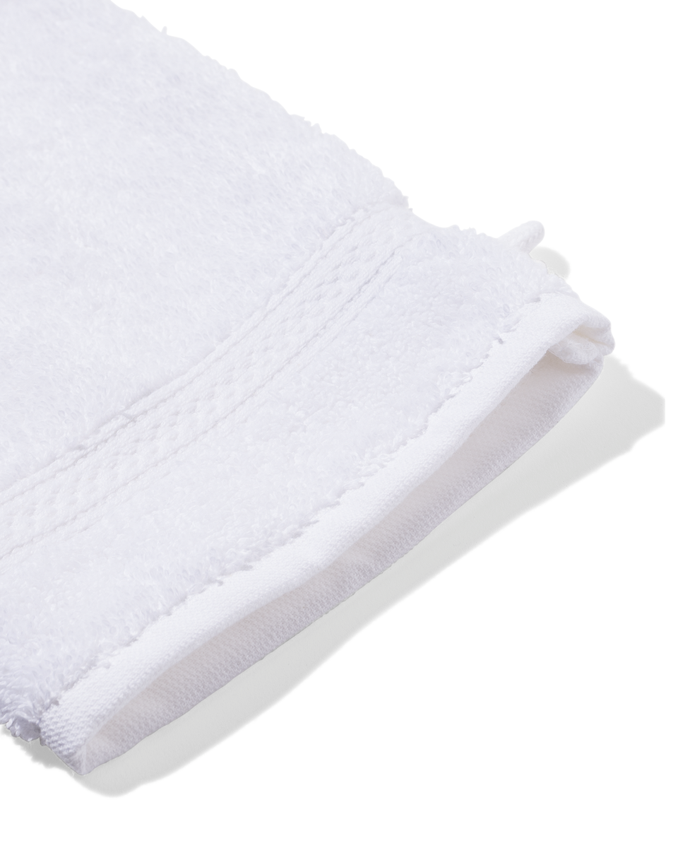 Waschhandschuh - schwere Qualität - weiß, uni weiß Waschhandschuh - 5232600 - HEMA