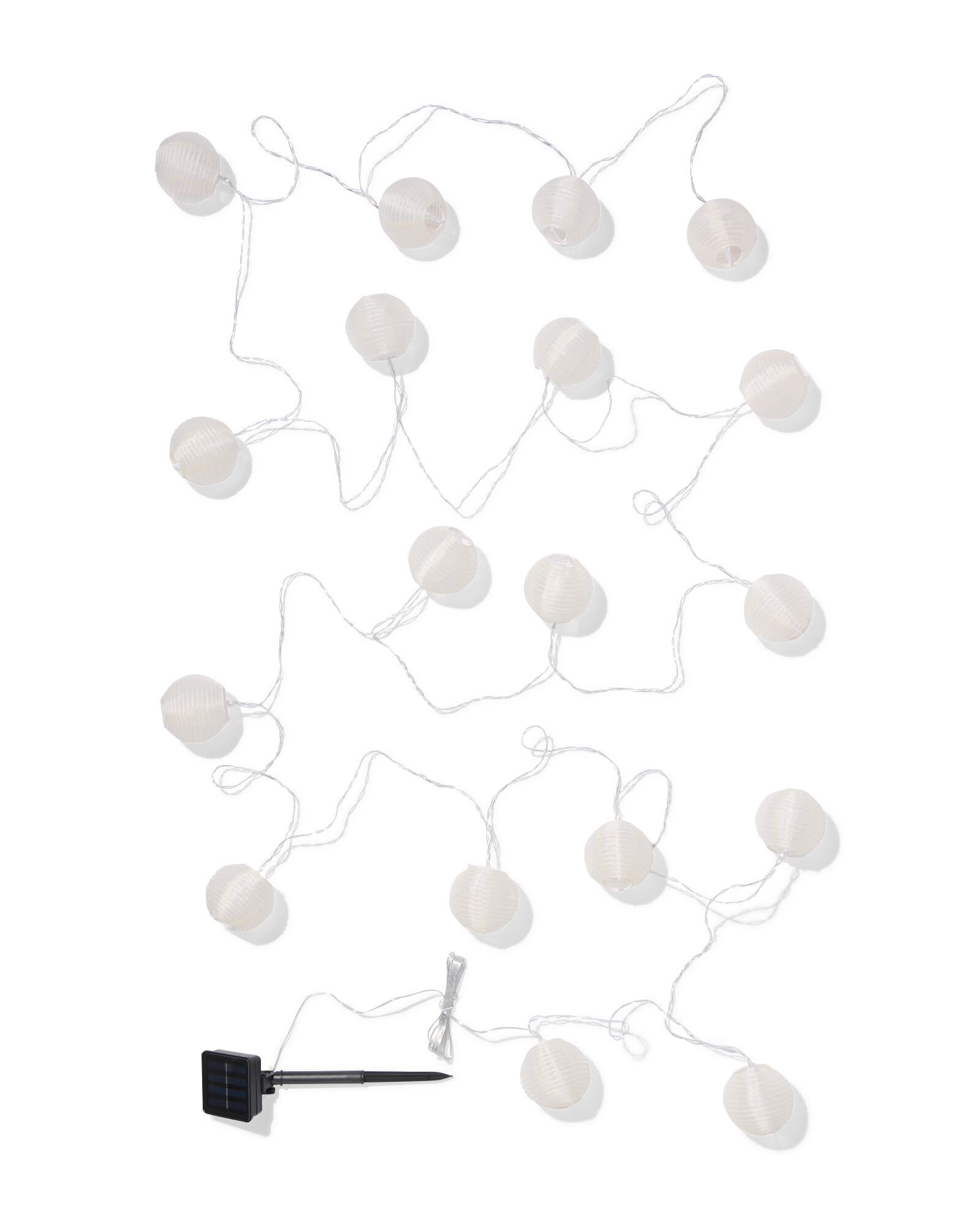 guirlande lumineuse de 8,95 m avec 18 lanternes LED &agrave; l'int&eacute;rieur et &agrave; l'ext&eacute;rieur - 41800153 - HEMA