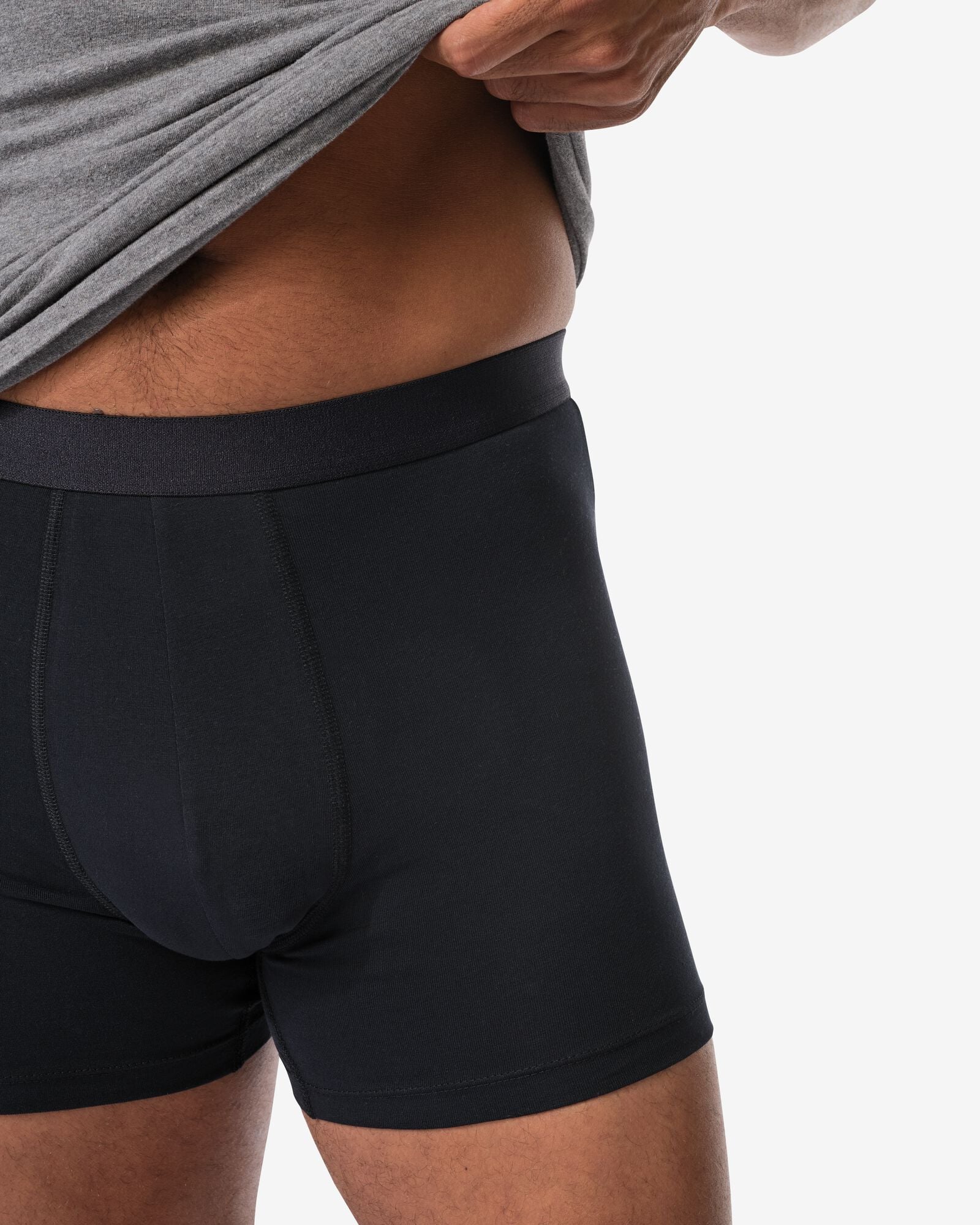 herenboxers - 3 stuks zwart zwart - 19145040BLACK - HEMA