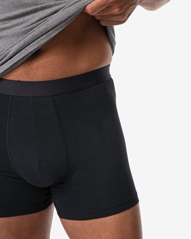 herenboxers - 3 stuks zwart zwart - 19145040BLACK - HEMA