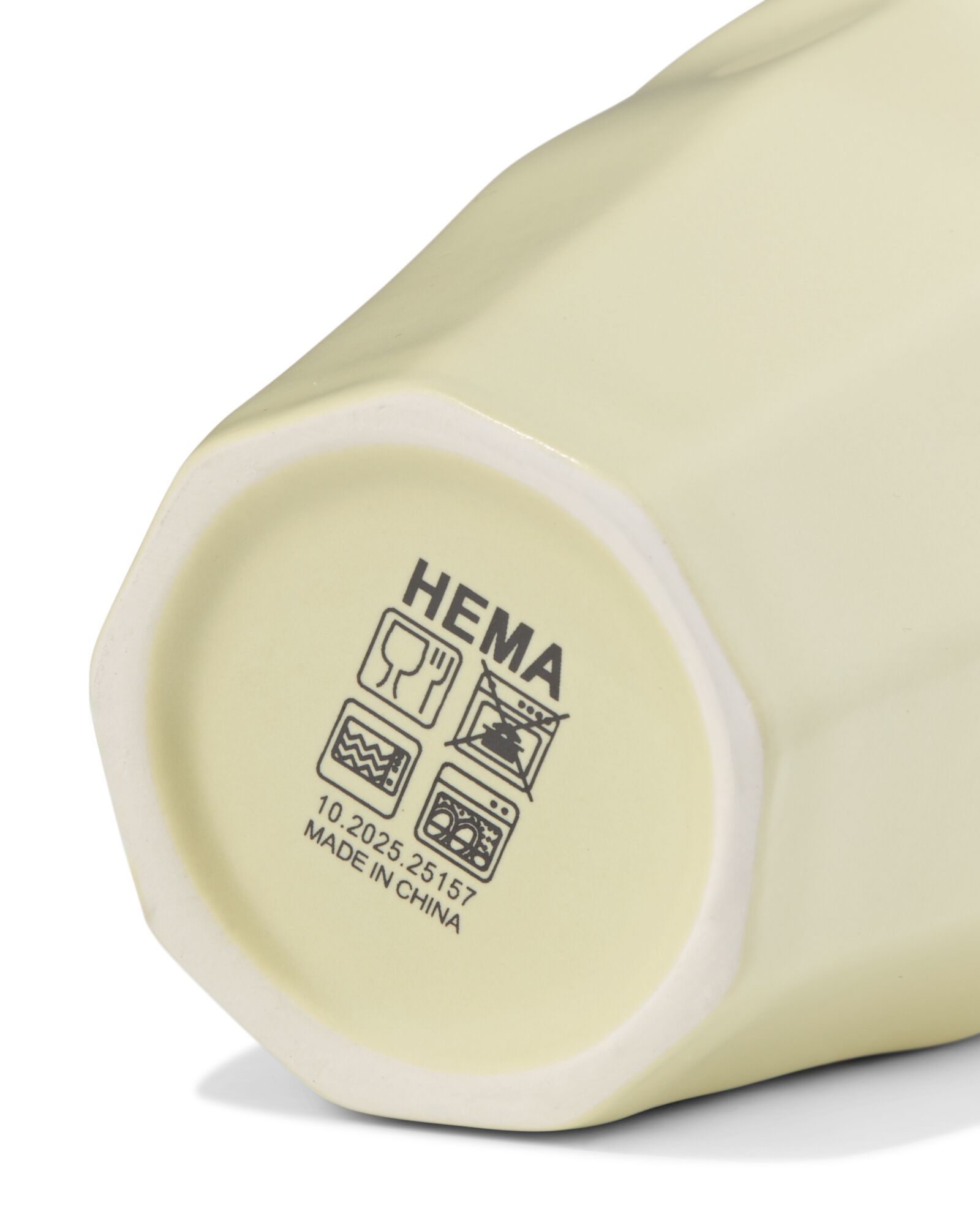 cappuccinomok 330ml Mirabeau aardewerk groen - 80660334 - HEMA