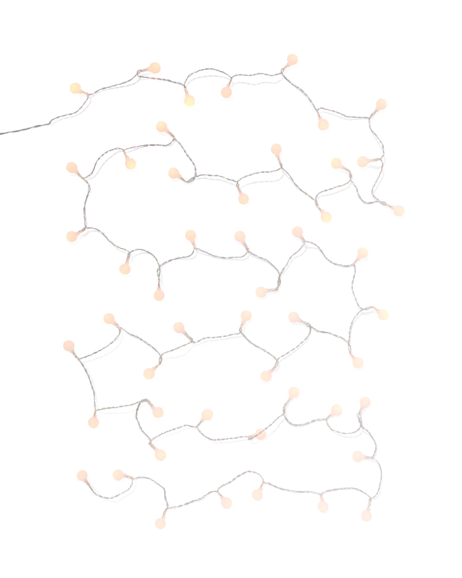 Lichterkette 5,1&nbsp;m mit 50 LED-Leuchtkugeln f&uuml;r den Innenbereich - 25550020 - HEMA