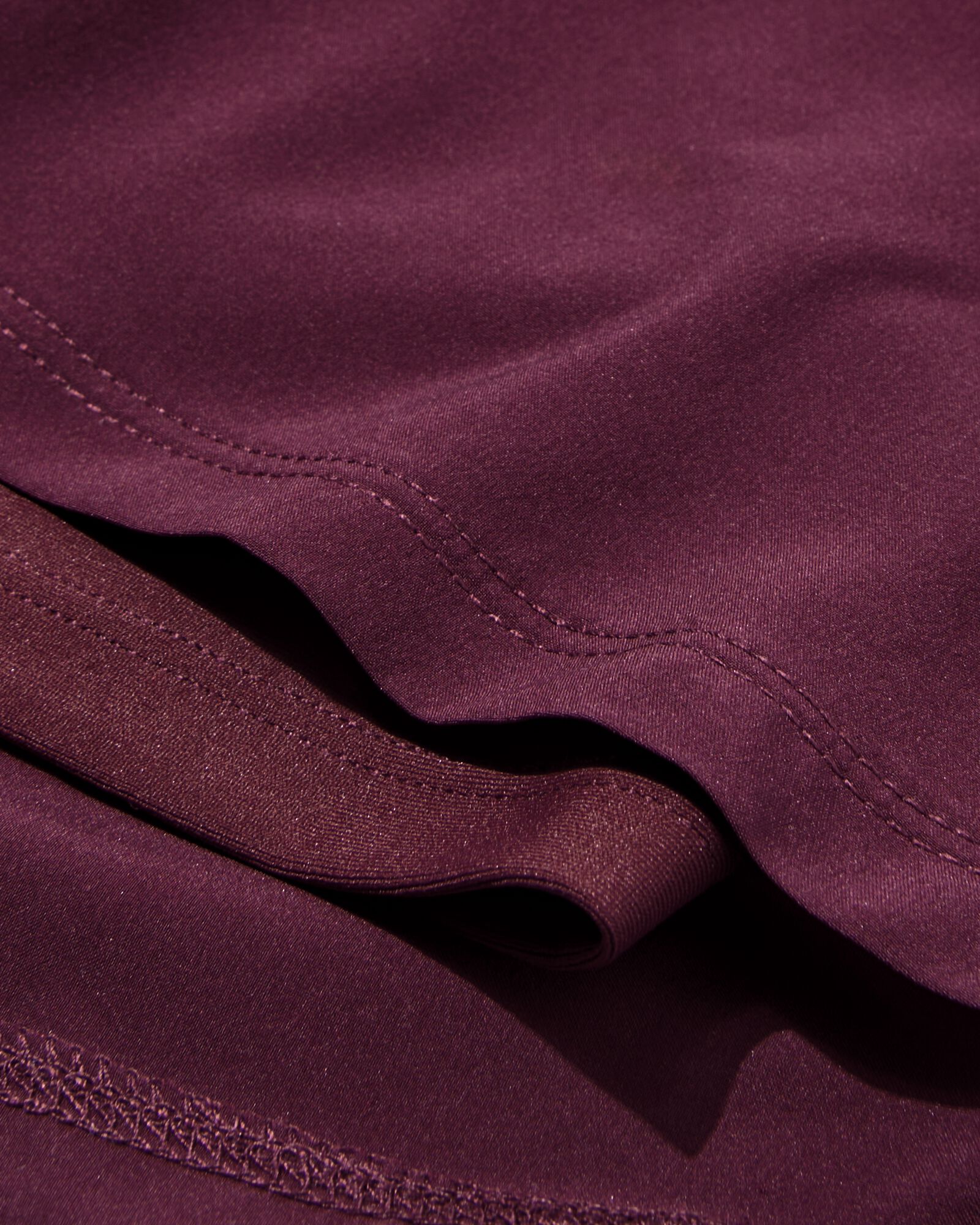 Kurze Damen-Sporthose  bordeauxrot bordeauxrot - 36000485BURGUNDYRED - HEMA