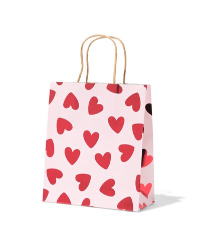 cadeautas M 29.5x18cm hartjes - 14700385 - HEMA