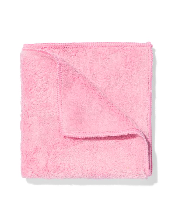 chiffon microfibre en polaire 32x32 rose - 20540072 - HEMA