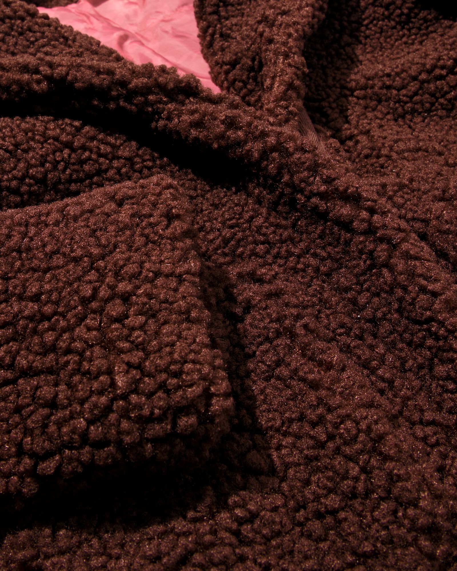 manteau enfant teddy marron fonc&eacute; marron fonc&eacute; - 30825206DARKBROWN - HEMA