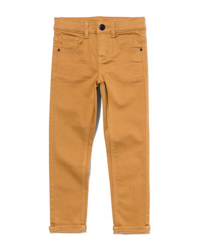pantalon jogdenim enfant modèle skinny marron 104 - 30756666 - HEMA