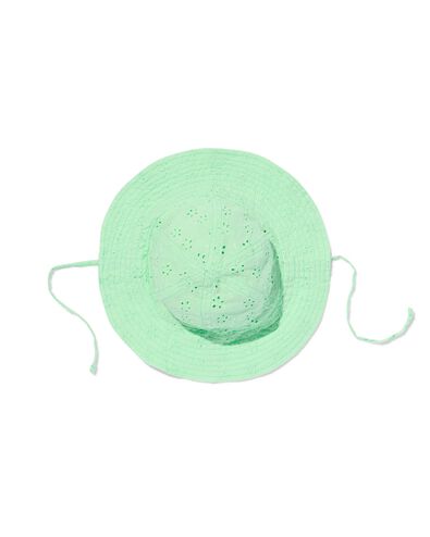 chapeau de soleil bébé coton avec broderie vert 86/92 - 33269988 - HEMA