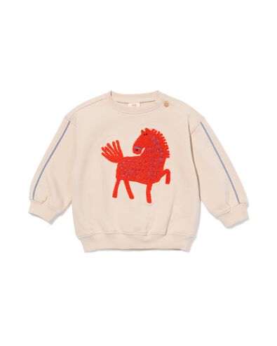 sweat b&eacute;b&eacute; cheval &eacute;cru &eacute;cru - 33164670ECRU - HEMA