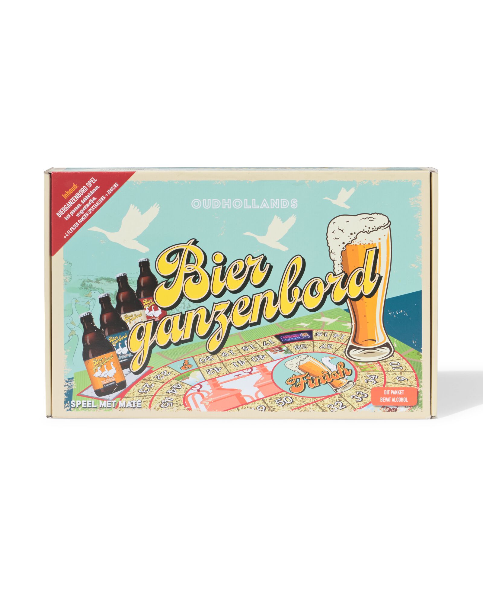 jeu de l'oie hollandais avec 4 bi&egrave;res - 17450105 - HEMA