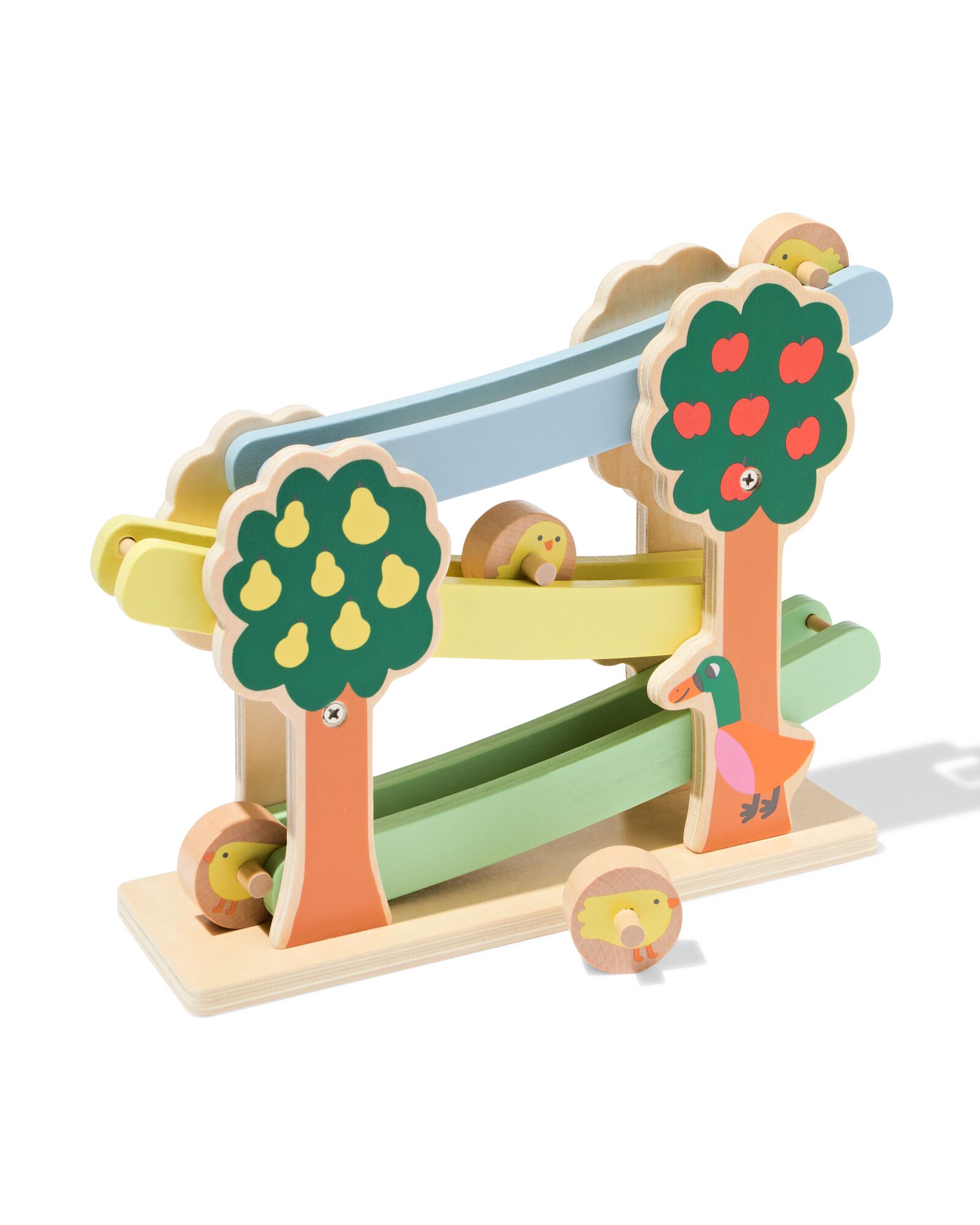 rollerbaan met kuikentjes hout - 15180079 - HEMA