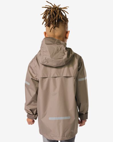 kinderregenjas lichtgewicht taupe taupe - 18450540TAUPE - HEMA