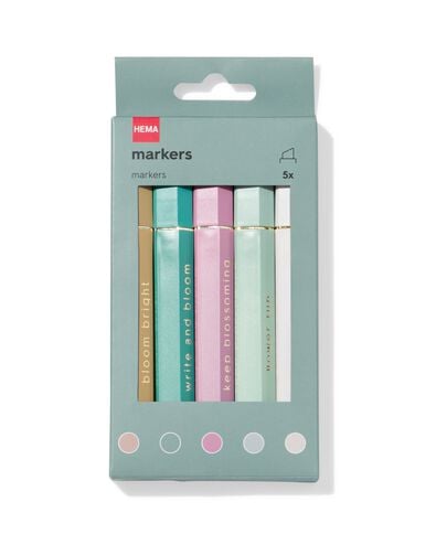 markers - 5 stuks - 14400464 - HEMA