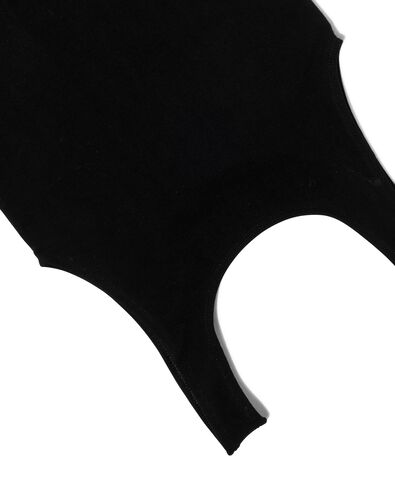 Damen-Hemd, mit Bambus, leicht figurformend schwarz XL - 21500334 - HEMA