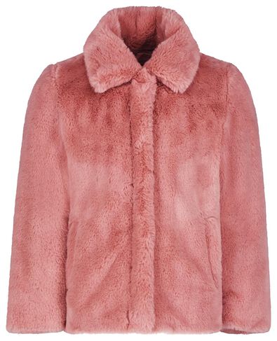 manteau enfant teddy rose - 1000024391 - HEMA