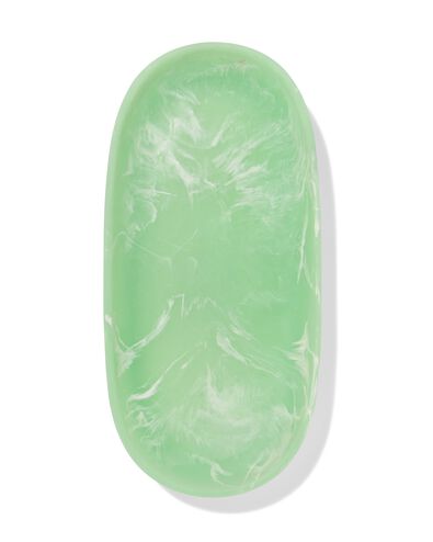 badkamer schaaltje 25x12cm epoxy marmerlook groen - 80300175 - HEMA