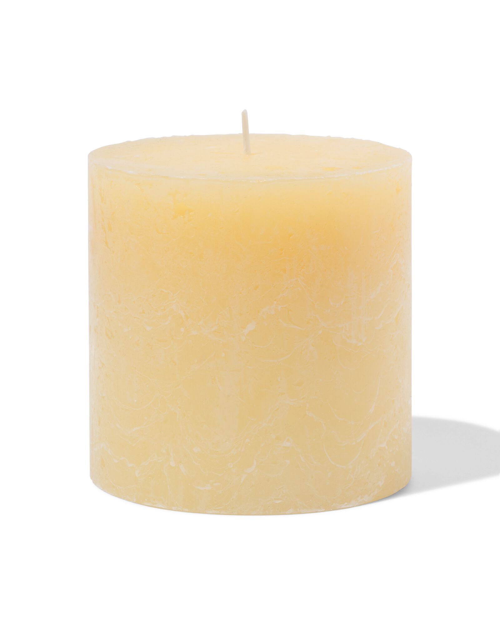 bougies rustiques jaune clair jaune clair - 1000028016 - HEMA
