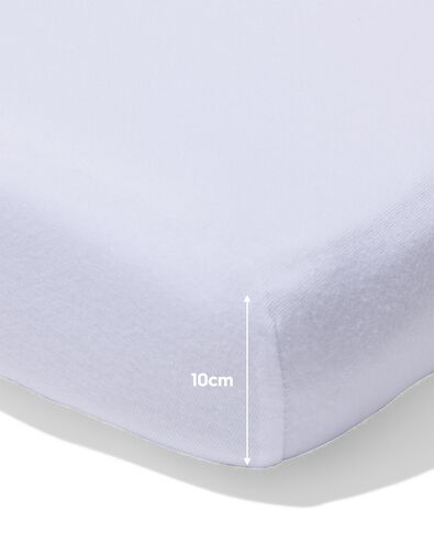 drap-housse pour surmatelas jersey 200x200/220 blanc - 5180054 - HEMA