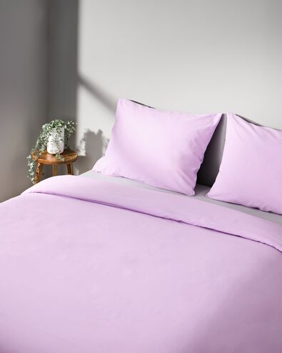 housse de couette 240x200/220 cm coton doux lilas - 5750078 - HEMA