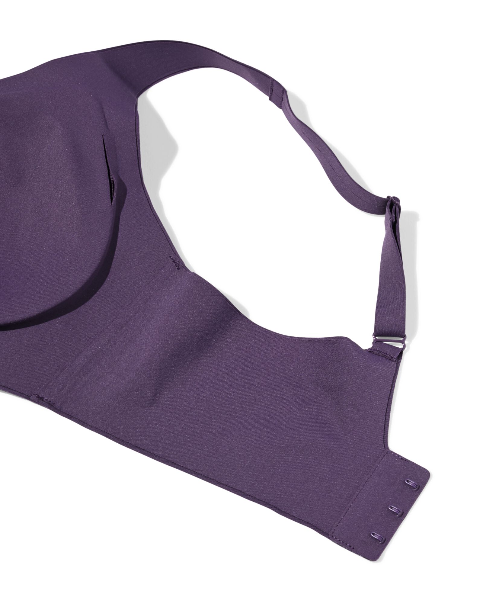 voorgevormde bh zonder beugel - ultimate comfort donkerpaars donkerpaars - 21801136DARKPURPLE - HEMA