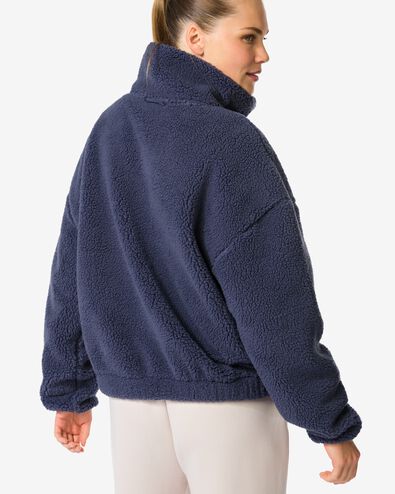 Damen-Sherpa-Jacke blau - 36050100BLUE - HEMA
