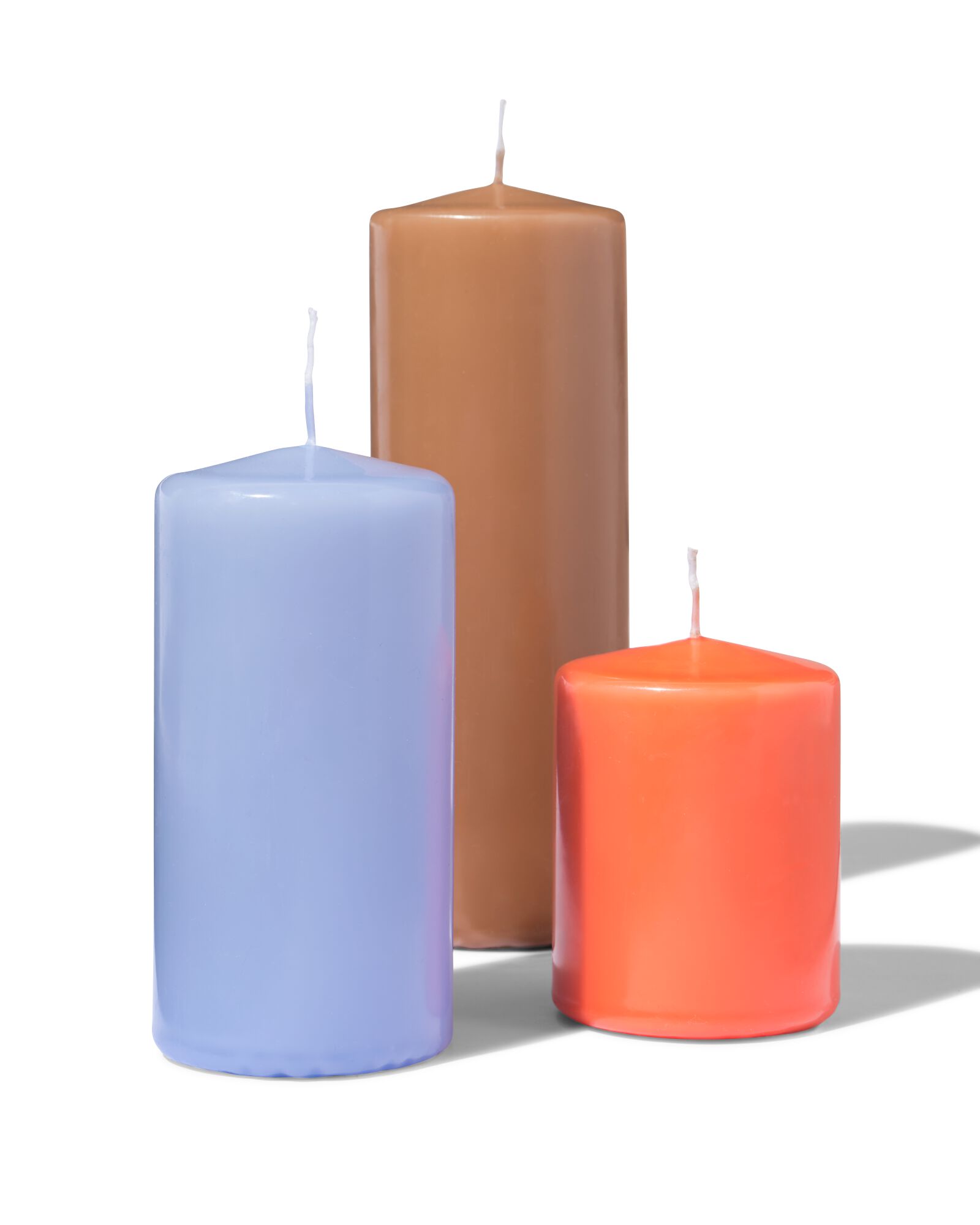 bougie cylindrique &Oslash;7x20cm brun - 13504048 - HEMA