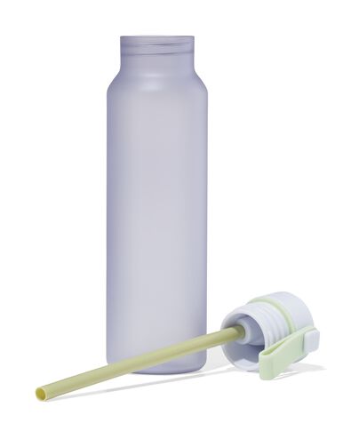 Wasserflasche mit Trinkhalm, 600 ml, Lavendel - 80650233 - HEMA