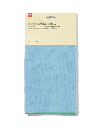microvezel dweil 50x60 blauw - 20540048 - HEMA