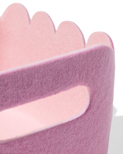 panier en feutre 20x12 cm violet - 39800045 - HEMA