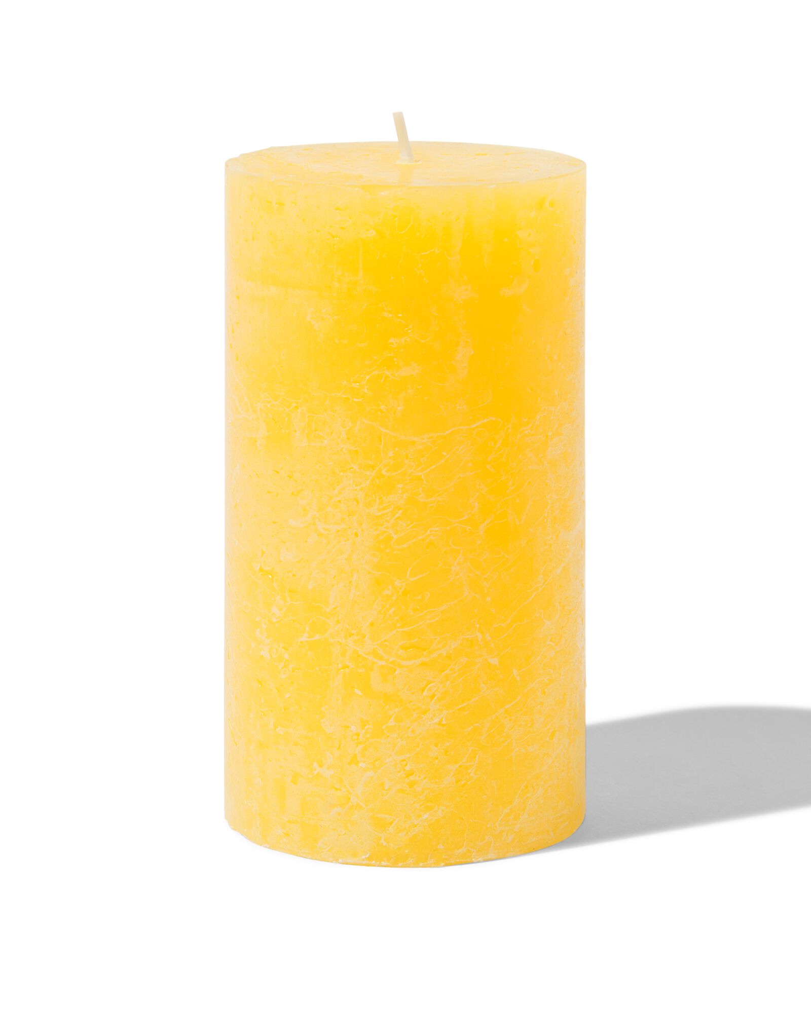 bougie rustique 7x13 jaune clair jaune 7 x 13 - 13502794 - HEMA