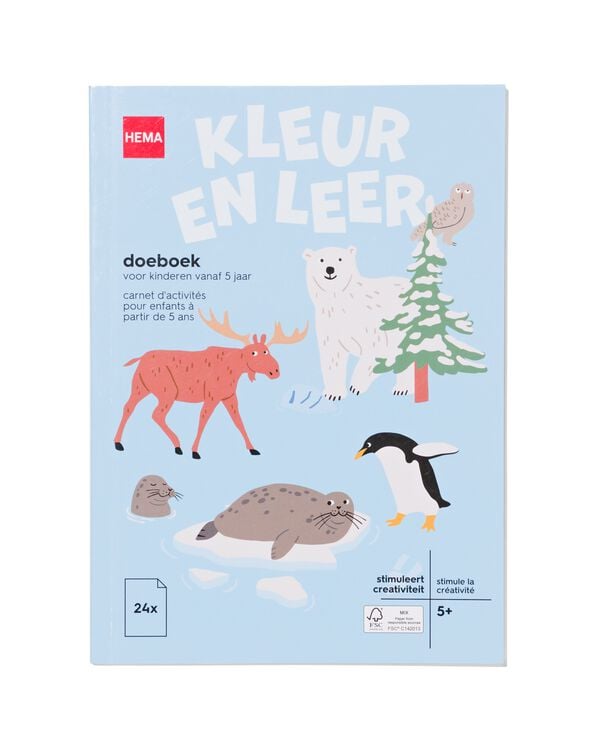 livre &agrave; colorier et dactivit&eacute; 5+ - 15910214 - HEMA