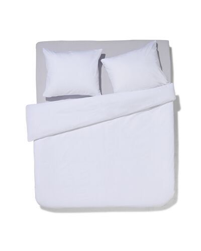 housse de couette 240x200/220 coton doux blanc - 5797024 - HEMA