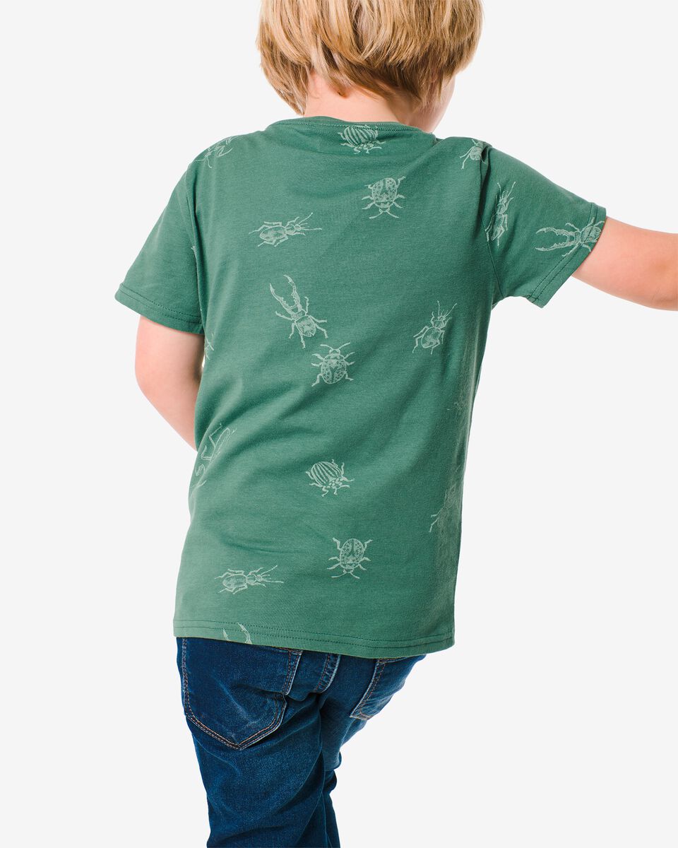 kinder t-shirt insecten groen 86/92 - 30767645 - HEMA