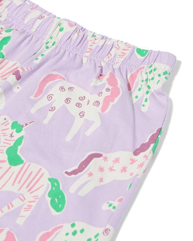 Kinder-Kurz-Pyjama mit Tiermuster lila lila - 23003060LILAC - HEMA