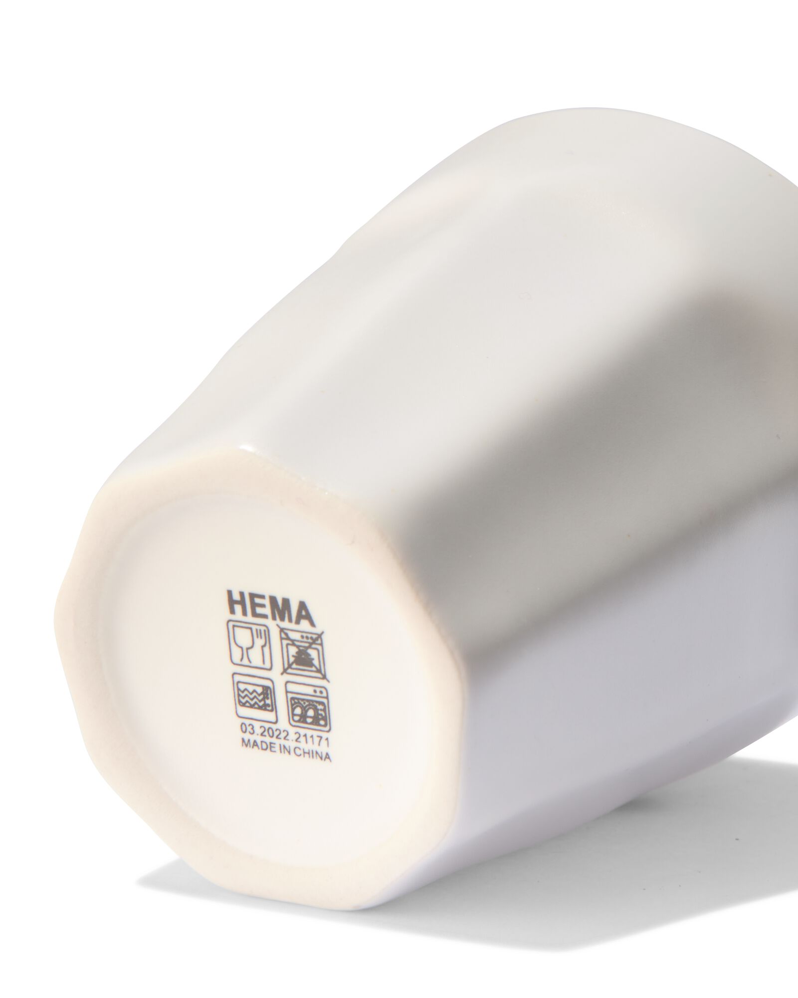 Espressobecher 90 ml Mirabeau Steingut wei&szlig; - 9602200 - HEMA