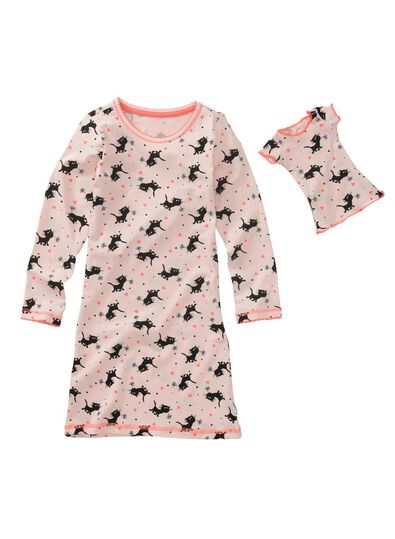 chemise de nuit enfant rose pâle rose pâle - 1000009660 - HEMA