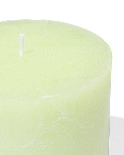 bougie rustique &Oslash;10x10cm vert clair vert menthe 10 x 10 - 13504015 - HEMA