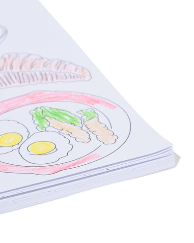 livre de coloriage A4 aliments et boissons - 60702812 - HEMA