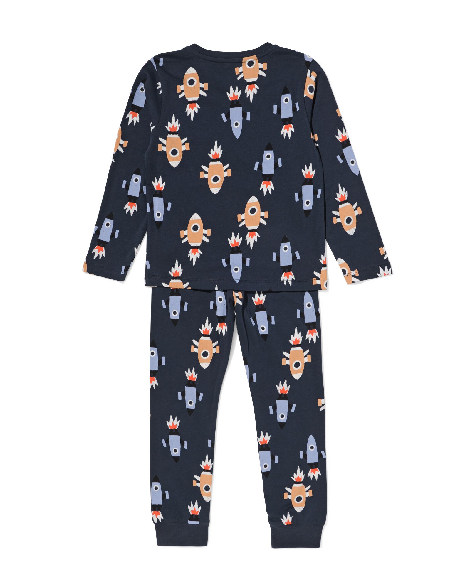 Kinderpyjama Rakete  dunkelblau dunkelblau - 23000850DARKBLUE - HEMA