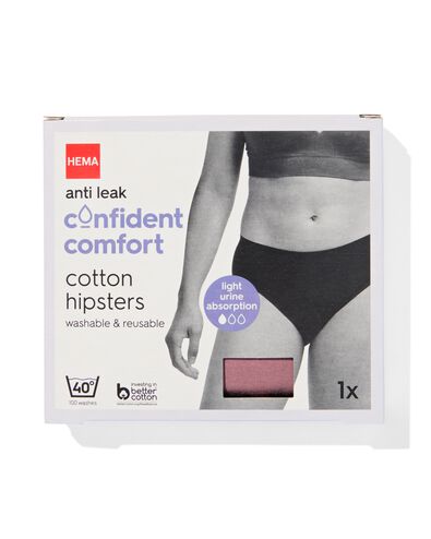 hipster &eacute;tanche coton pour fuites urinaires l&eacute;g&egrave;res vieux rose vieux rose - 19650691OLDPINK - HEMA