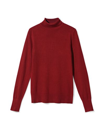 pull col roulé Lois femme rouge rouge - 36302850RED - HEMA