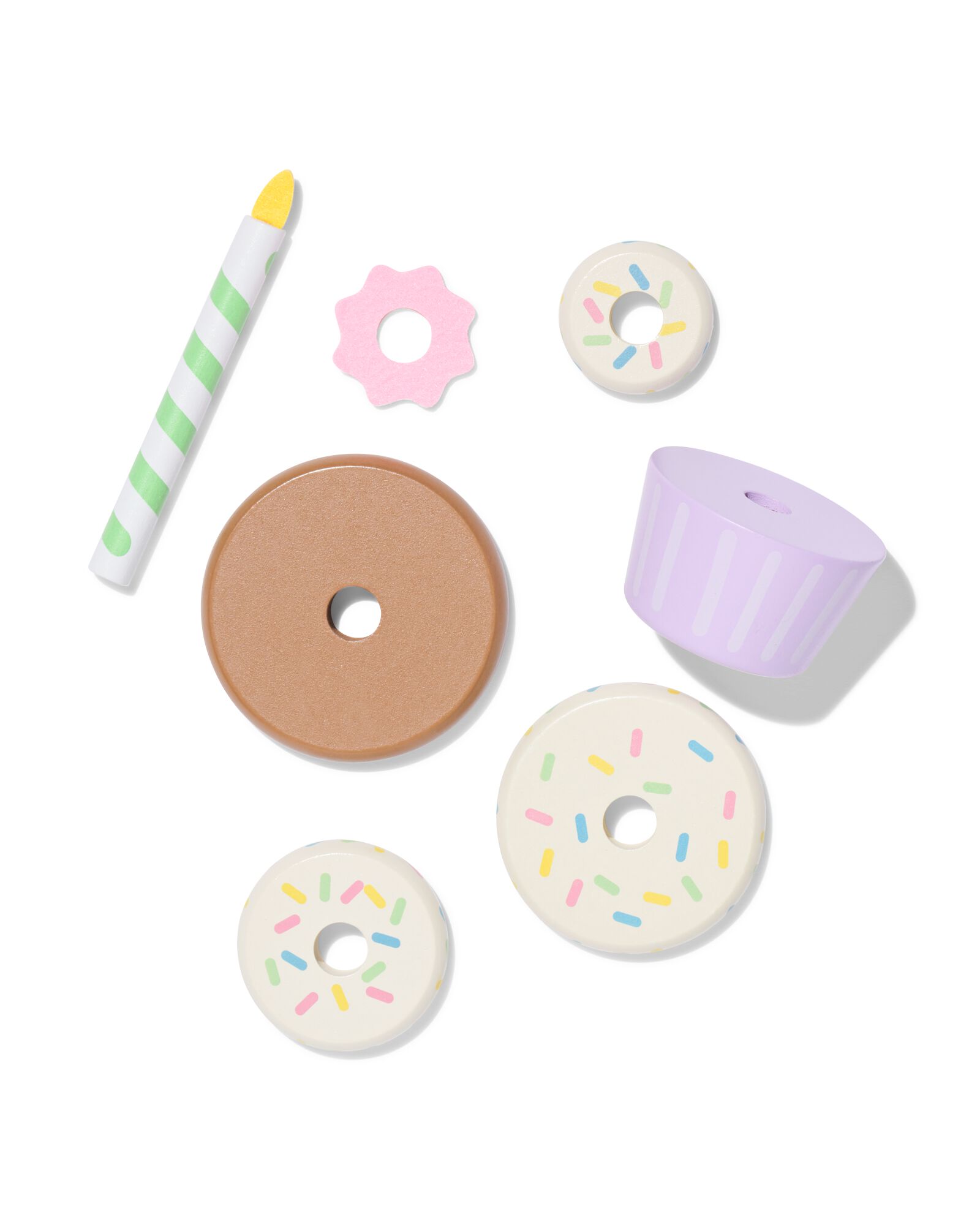 Cupcake 8 &times; 13 &times; 8 cm aus Holz - 15100324 - HEMA