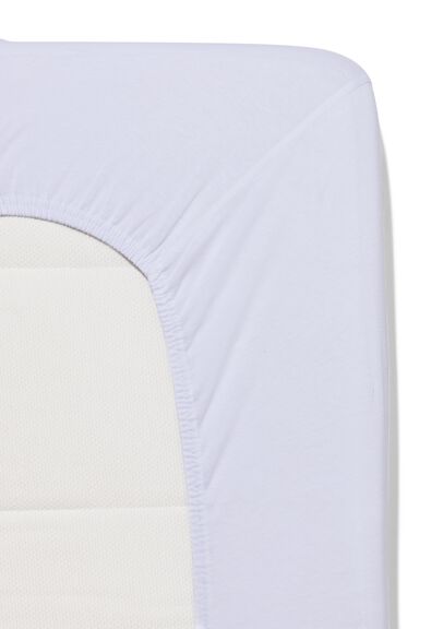 drap-housse coton doux 200x200 blanc - 5180049 - HEMA