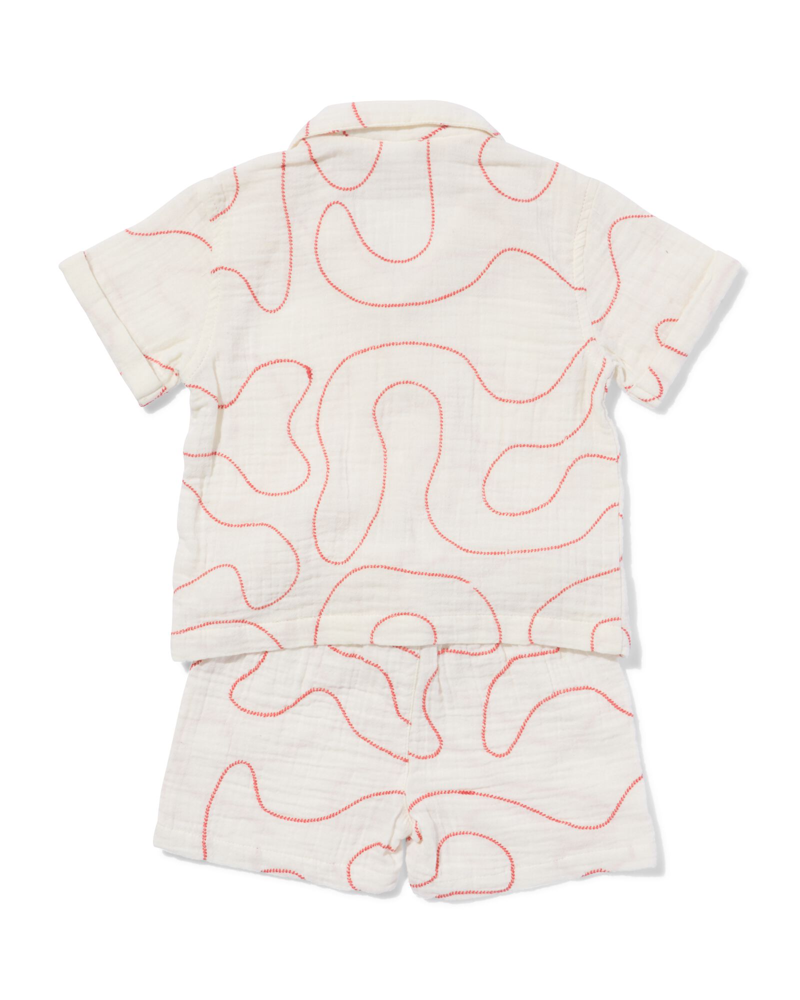 ensemble de v&ecirc;tements b&eacute;b&eacute; mousseline tourbillon &eacute;cru &eacute;cru - 33186070ECRU - HEMA