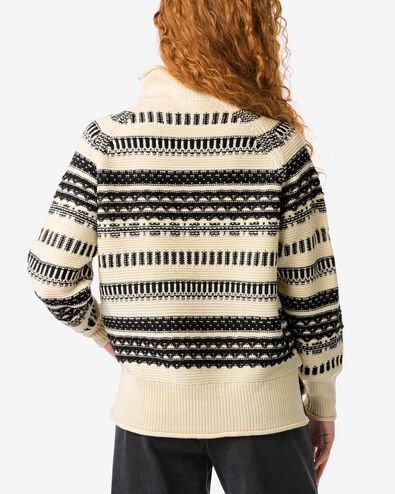 pull femme Zelda  noir/blanc noir/blanc - 36204550BLACKWHITE - HEMA